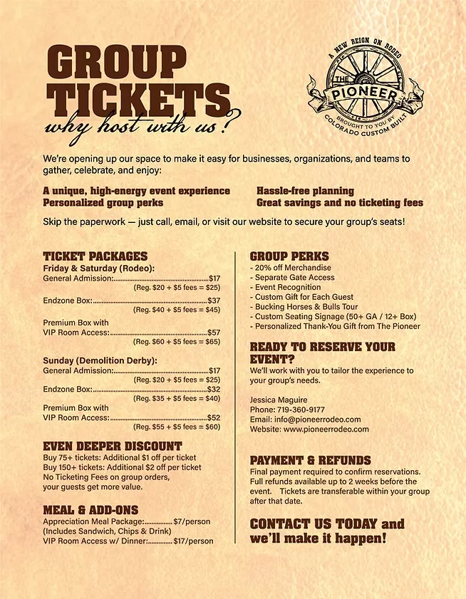 group tickets